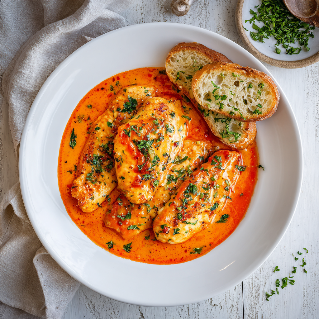 Quick Tilapia in Roasted Pepper Sauce 2